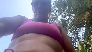 Hiking, Pissing and Masturbating in the Woods
