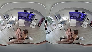 Aliska Dark, Bella Grey VR Porn: Please Treat My Friends Gently - VirtualTaboo