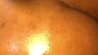 Gave Her Hot Doggy Backshot and Cum on Her Fat Ass