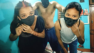 Room Owner Bhaiya Fucked Two Rental Girls in Oyo XXX Video, Indian Step Sister in Low Fucking with Jija Hindi Audio