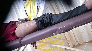 Doctor Sridevi having fun with her patient
