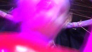 Red Rubber Dominatrix Eva Latex Femdom BDSM Solo Strapon Toys Big Ass MILF Fetish Hot Sexy