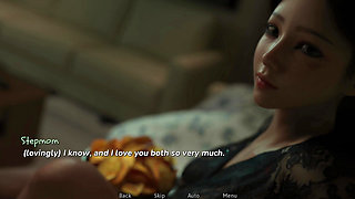 Stepmom share bed with stepson and stepsister - Love and temptation (scene of ep-05)