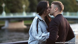 Brunet coquette Polina Sweet enjoys passionate Anal sex on the first date