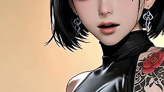 Sexy Big Tit Asian Bodyguard Fucked in Spa - Ai-generated