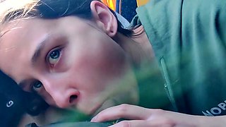 Public Bus Blowjob by a Teen Amateur Babe