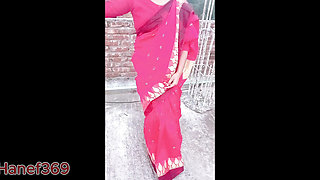 I fucked my village wearing a red saree. Part -01