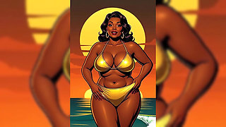 Bold Black Woman Animated to Tease