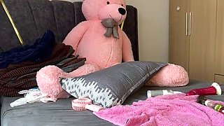 Dildo Blowjob and Doggy Hardcore