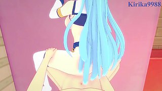 Aqua and I have strenuous fuck-fest in the guest room. - KonoSuba POINT OF VIEW Anime Porn