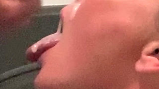 Up Close Drenched in Sperm Submissive Massive Facial