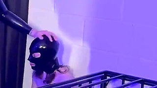 Slaves Fucked Over the Cage