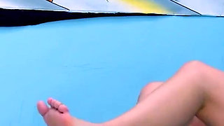Innocent Young Amateur Blindfolded by a Big Cock. Aimi Grace Discovers Interracial Sex