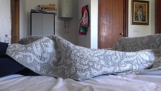 This Turkish Granny Is Shocked!!! I Take Out My Big Cock in Front of Her.