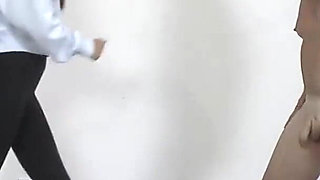 Mistress Natasa Kicks His Naked Slave