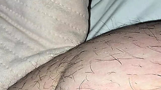 Step mom hand slip under step son underwear squeezing his dick