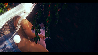 My Hero Academia Hentai - Mina Ashido Blowjob and Fucked Through a Wall by Usagiyama Futanari - Manga Anime Asian Japanese Lesbi