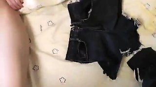 Small tit tan amateur gives a blowjob