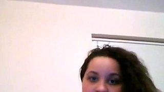 Hairy BBW With Big Tits on Webcam