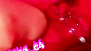 Extreme close up on her pussy taking toys