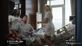 Deeper. Sexy Nurse Angela White Takes Care of Patient Manuel