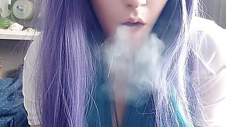 Cute Anime Girl smoking a cig (ask me for full vid)