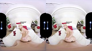 Vr Porn, Kat Dior And Virtual Reality In Risky Fuck With Blonde Latina