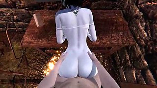 Hot Vampire MILF Lady Dimitrescu Gets POV Creampie in Sex Dungeon - Resident Evil 3D Hentai