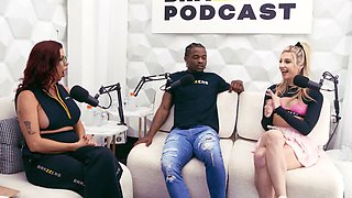 The brazzers podcast gig 7 (trimmed) - Alexis Fawx x cheerleader kait x Damion Dayski