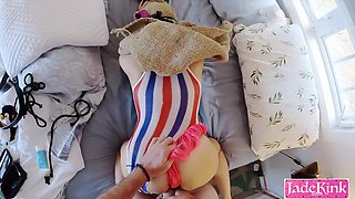 Big ass hot slut head coved with bag used and hardcore fuck