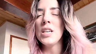Mexicana blowjob with her big boobs