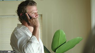 Curly Brunette's Wild Double Decker Cowgirl Rough Ride -Jessie Rogers