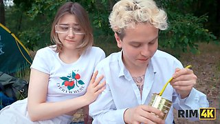 Rim4k. a innocent duo tried butt licking and hard Anal Sex for the first time