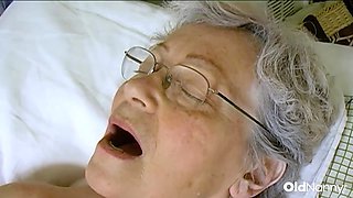 Hairy Mature Granny Fingers Herself And Plays With Toy