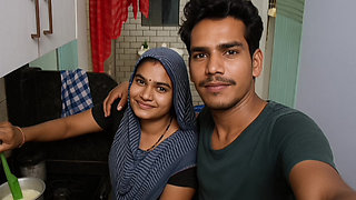 Indian Desi Village Bhabhi And Stepbrother Outdoor Kichan Hard By -Snapchat143