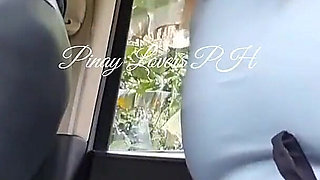 Pinay Teacher Fucked in the Car Lucky Fan Fucked