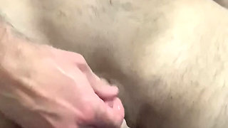 Trans man riding horny a dildo