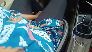Office Manager Enjoying Hot Romance with Married Colleague Inside Car Part 1