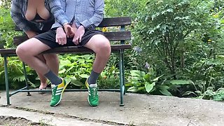 Mature Ukrainian Cougar with Saggy Tits Makes Me Cum Outdoor