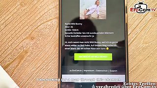 German Blonde MILF Car Pickup Fucks Stranger in Public Outdoor Sex