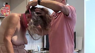 AmelieRMoreau Blindfolded & Gagged in Hot BDSM Bondage - Small Tits Jewish Babe in Stockings