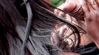 Lisa Rivera Gives Sloppy Head and Gets Dick Outside
