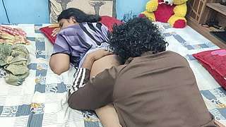 Desi Malayali Couple Hot Ass Kiss Romance in Nighty