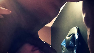 Throat Goat Gagging on Her Black King