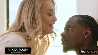 Deeper. Gorgeous Blonde Natalia Starr Rides His Monster BBC All Day