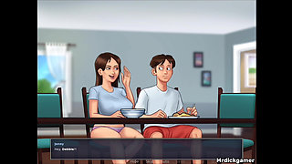 Busty Teen Wants Her Boyfriend to Fuck While Her Mom Is in the Kitchen