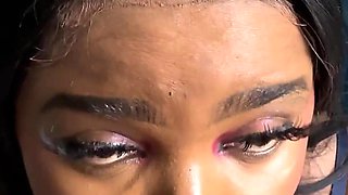Thick Black Step Mom Wanted Some Help and Ended up with a Creampie
