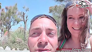Heibe Blondine Wird Am Strand Angesprochen Und Zum Ficken Mit Genommen