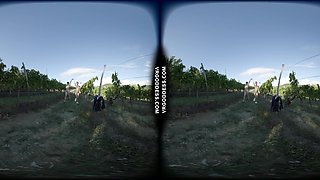 Josie And Sofie On Vacation In Italy Naked In Wine Vineyard During Harvest Time