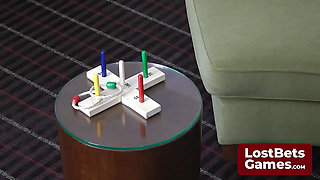 5-Point Quoits with hot girls making it into a strip game